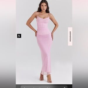 COTTON CANDY CORSET MAXI DRESS